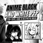 Anime-Black-and-White-PFP-120+ Cute, Cool & Aesthetic Ideas