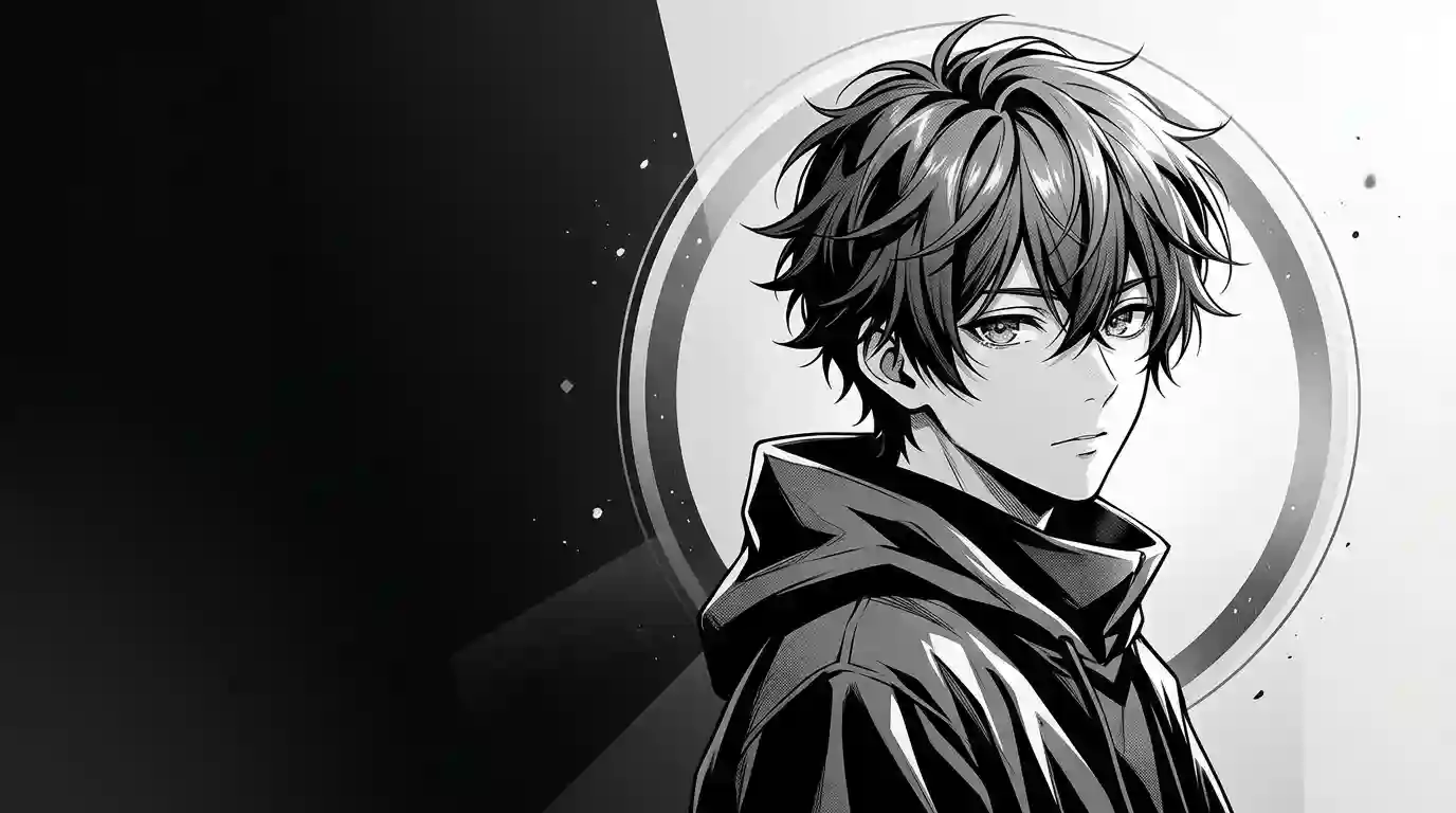 What Is an Anime Black and White PFP 3